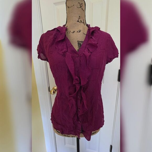 Merona Women's Purple and Pink Blouse - Picture 1 of 4